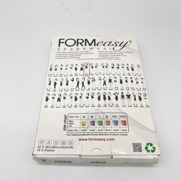 Formeasy Body Shaper 0800 Womens Medium Black Firm Compression Body Suit Control - Picture 7 of 9